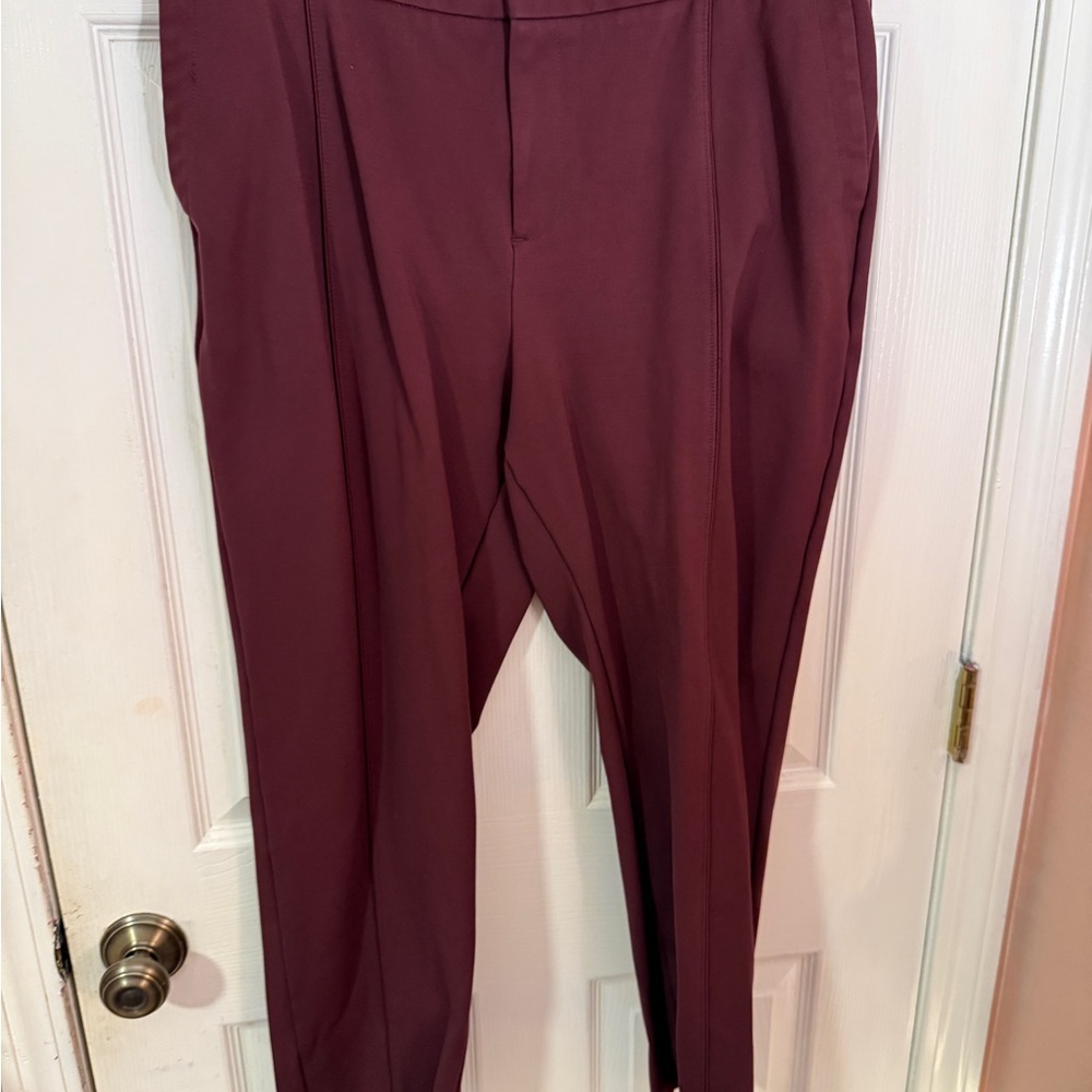 Eloquii Women's Deep Red Dress Pants
